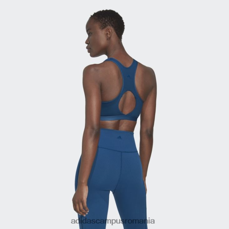 adidas campus romania sutien de vânt yoga cu susținere medie marine coreflow studio femei marin J266N223728