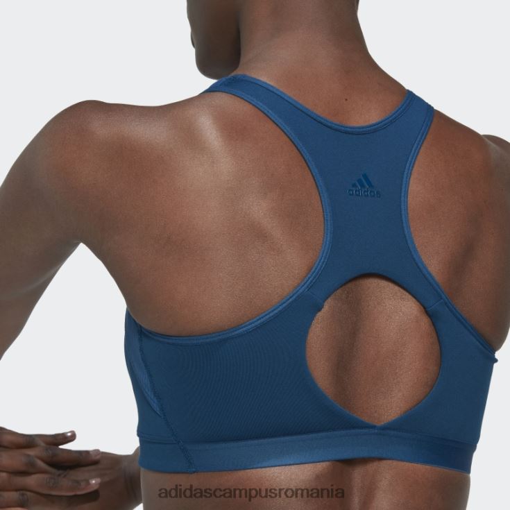 adidas campus romania sutien de vânt yoga cu susținere medie marine coreflow studio femei marin J266N223728