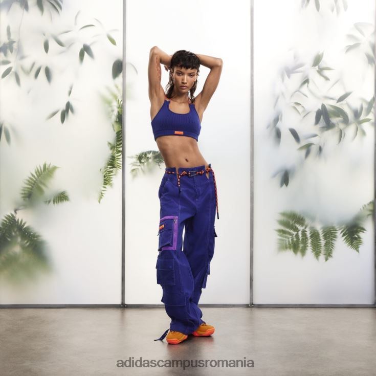 adidas campus romania sutien din tricot indigo femei indigo J266N222499