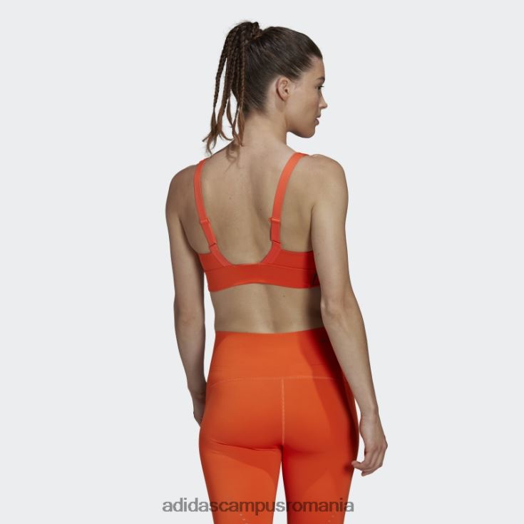 adidas campus romania sutien hiit portocaliu powerimpact luxe antrenament cu suport mediu femei portocaliu/carbon J266N223735