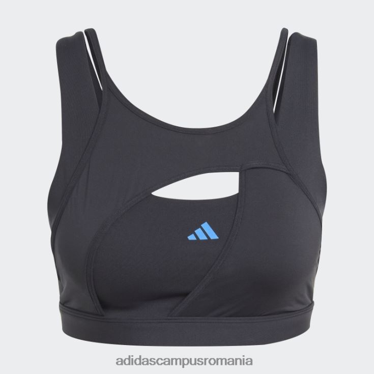 adidas campus romania sutien negru powerimpact luxe cu suport mediu femei negru/albastru met J266N223800