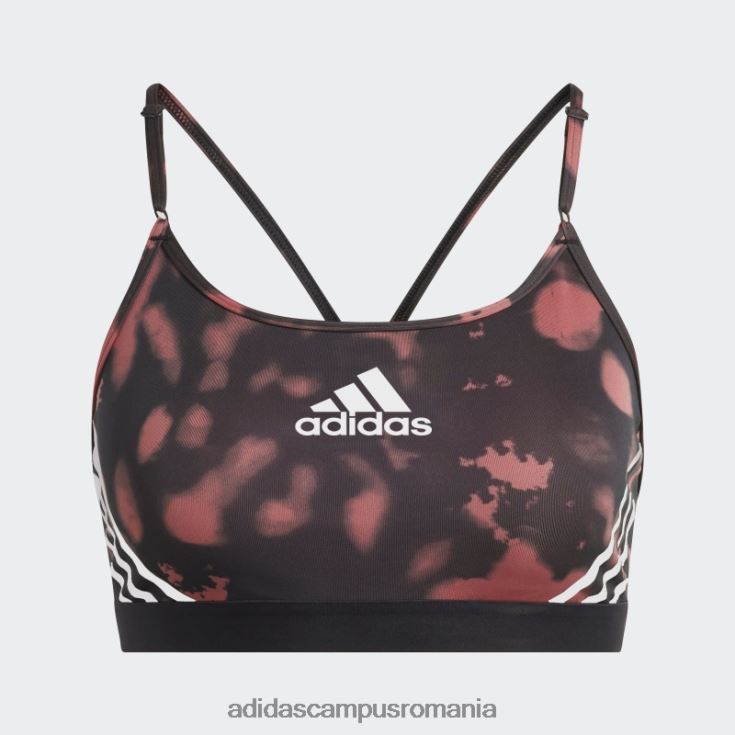 adidas campus romania sutien roșu aeroreact cu susținere la lumină hyperglam imprimat femei roșu/carbon/negru J266N223753