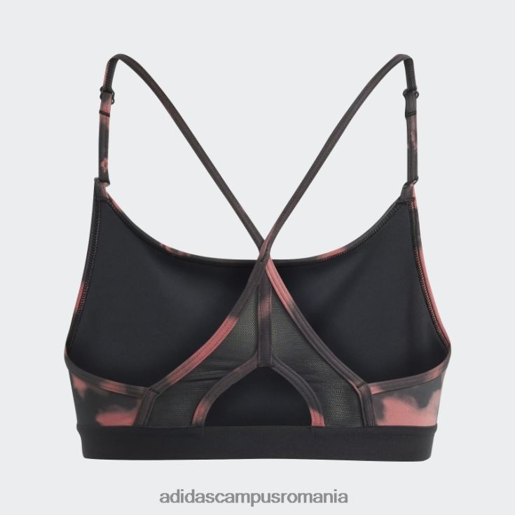 adidas campus romania sutien roșu aeroreact cu susținere la lumină hyperglam imprimat femei roșu/carbon/negru J266N223753