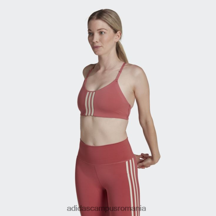 adidas campus romania sutien roșu de susținere luminoasă pentru antrenament aeroimpact adidas femei roșu/aluminiu J266N223739