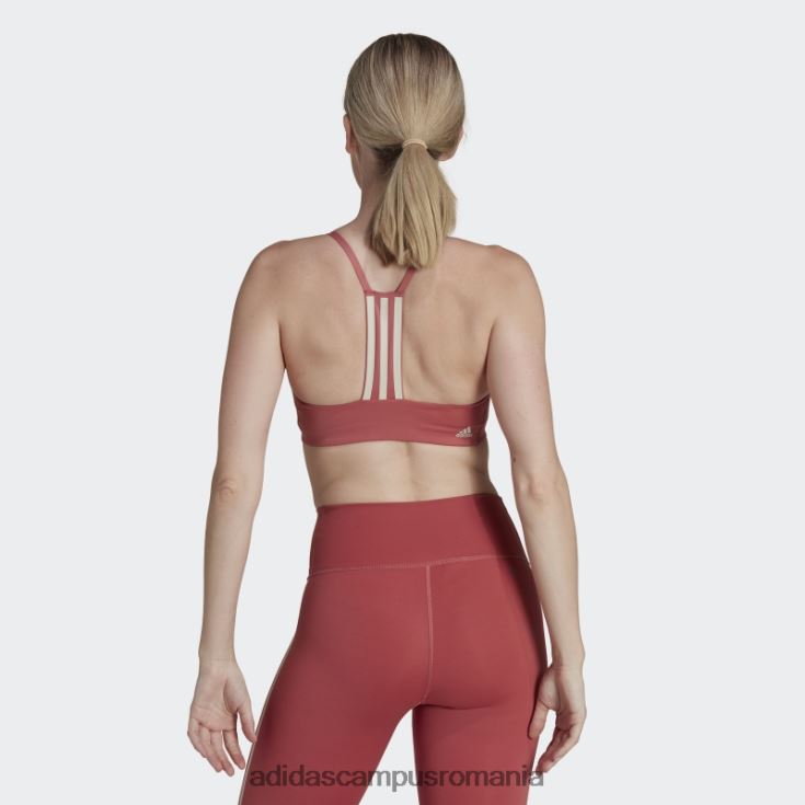 adidas campus romania sutien roșu de susținere luminoasă pentru antrenament aeroimpact adidas femei roșu/aluminiu J266N223739