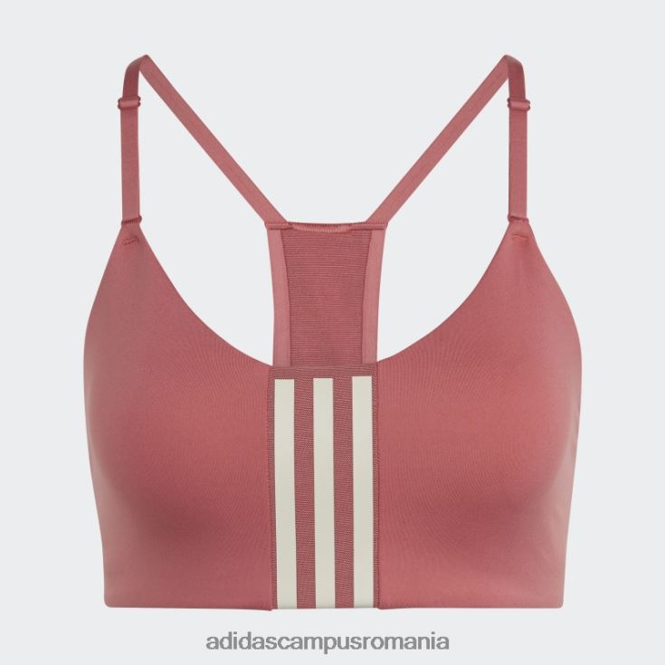 adidas campus romania sutien roșu de susținere luminoasă pentru antrenament aeroimpact adidas femei roșu/aluminiu J266N223739