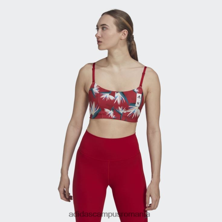 adidas campus romania sutien roșu thebe magugu studio light-support femei roșu J266N223722