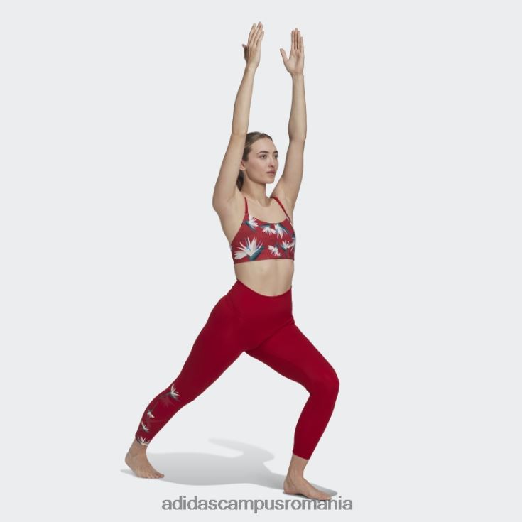 adidas campus romania sutien roșu thebe magugu studio light-support femei roșu J266N223722