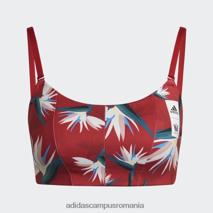 adidas campus romania sutien roșu thebe magugu studio light-support femei roșu J266N223722