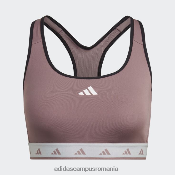 adidas campus romania sutien techfit cu susținere medie violet hyperglam powerreact femei violet/albastru/alb J266N223717