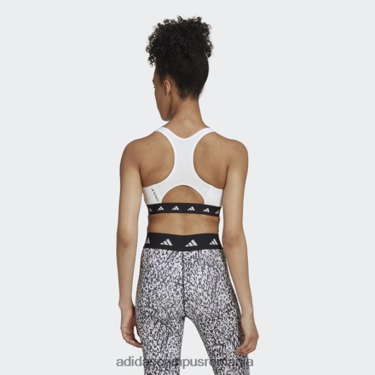 adidas campus romania sutien techfit powerreact de antrenament cu suport mediu alb adidas femei alb negru J266N223802