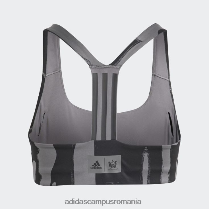 adidas campus romania thebe magugu antrenament sutien mediu suport (plus size) gri adidas femei gri J266N223322