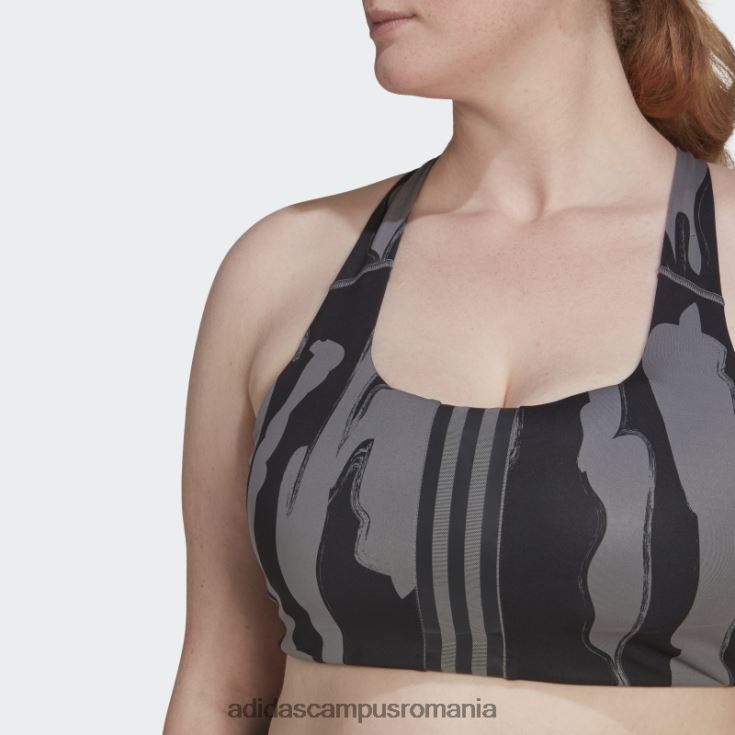 adidas campus romania thebe magugu antrenament sutien mediu suport (plus size) gri adidas femei gri J266N223322