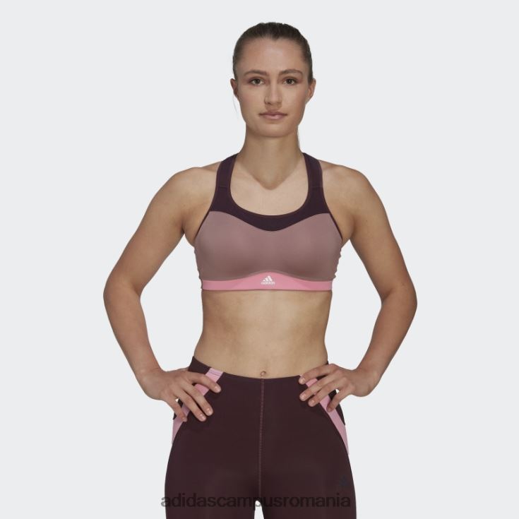 adidas campus romania tlrd impact training sutien de înaltă susținere violet femei violet/maro/roz/alb J266N223738