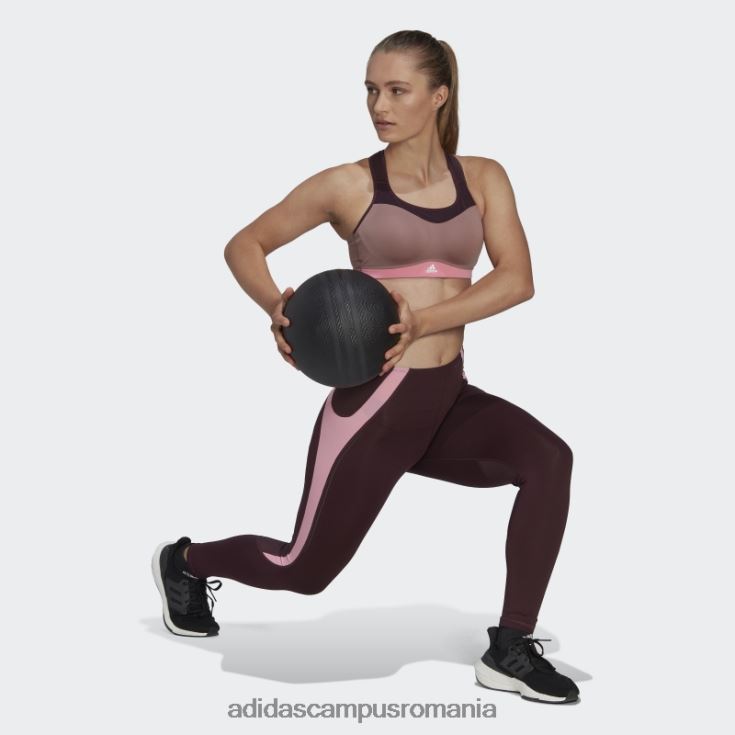adidas campus romania tlrd impact training sutien de înaltă susținere violet femei violet/maro/roz/alb J266N223738
