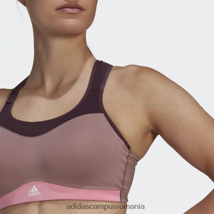 adidas campus romania tlrd impact training sutien de înaltă susținere violet femei violet/maro/roz/alb J266N223738