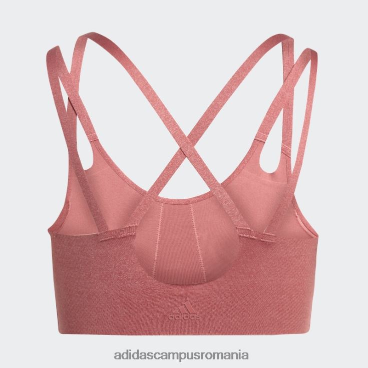 adidas campus romania yoga luxe studio sutien de foc cu susținere luminoasă roșu femei roșu J266N223720