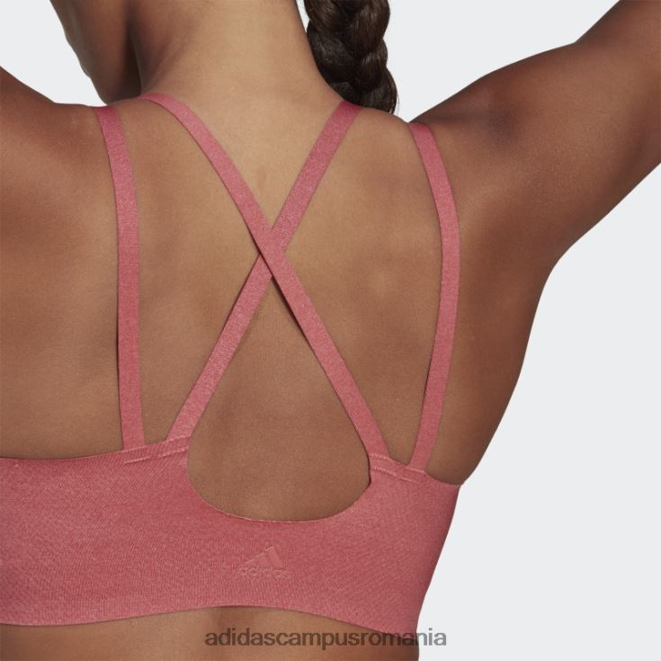 adidas campus romania yoga luxe studio sutien de foc cu susținere luminoasă roșu femei roșu J266N223720