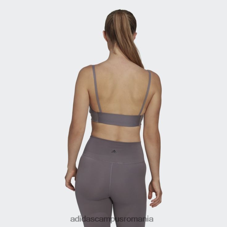 adidas campus romania yoga studio sutien de susținere luminoasă trace gri femei urmă gri J266N223749