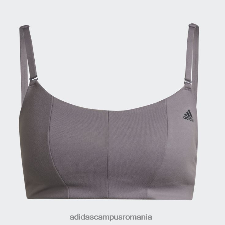 adidas campus romania yoga studio sutien de susținere luminoasă trace gri femei urmă gri J266N223749