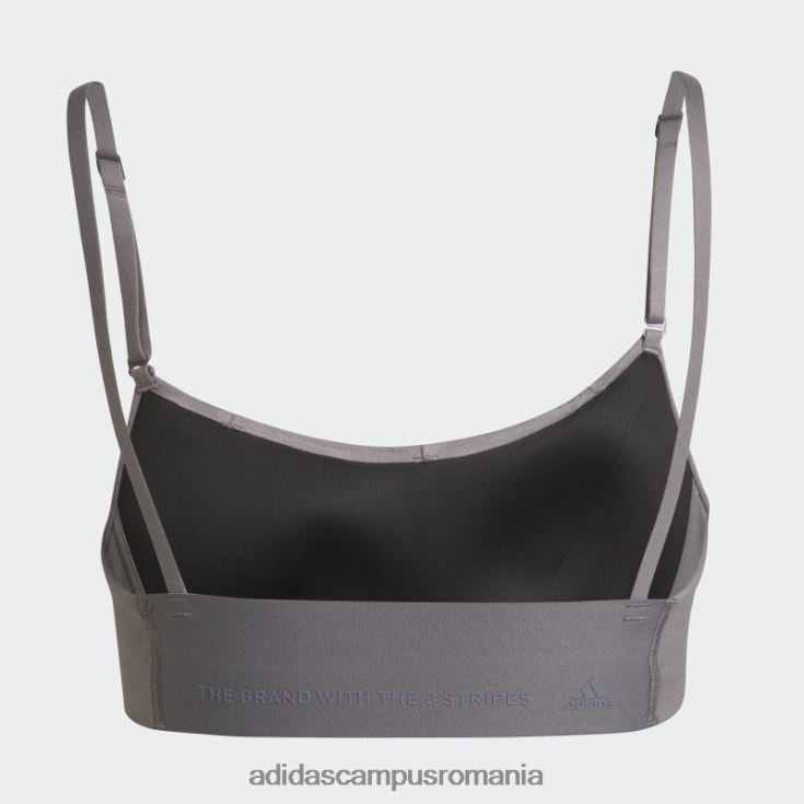 adidas campus romania yoga studio sutien de susținere luminoasă trace gri femei urmă gri J266N223749