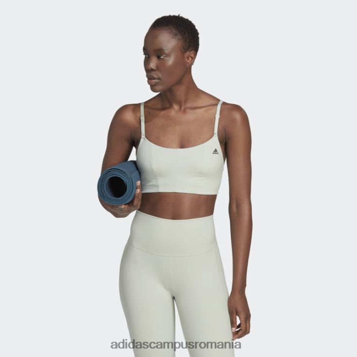 adidas campus romania yoga studio sutien de sustinere lumina verde adidas femei verde/carbon J266N223736