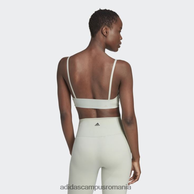 adidas campus romania yoga studio sutien de sustinere lumina verde adidas femei verde/carbon J266N223736