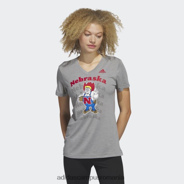 adidas campus romania Core Heather cornhuskers tee femei miez heather/multi J266N222745