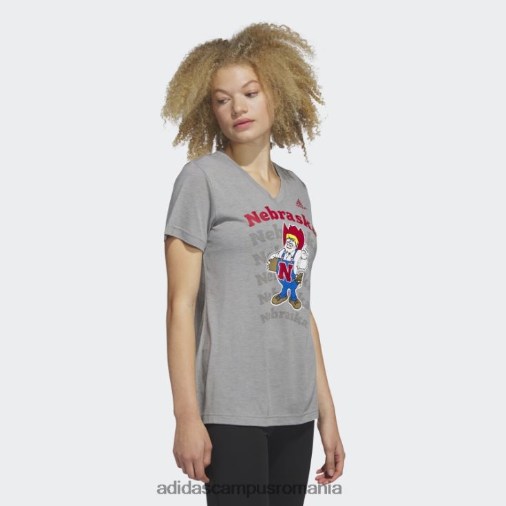 adidas campus romania Core Heather cornhuskers tee femei miez heather/multi J266N222745