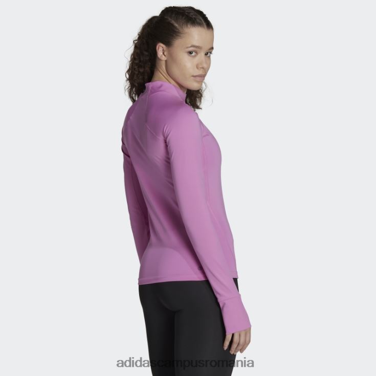 adidas campus romania Top de antrenament cald cu mânecă lungă techfit aeroready lila femei liliac J266N222604