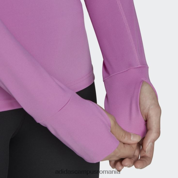 adidas campus romania Top de antrenament cald cu mânecă lungă techfit aeroready lila femei liliac J266N222604