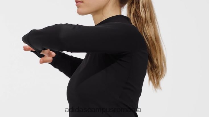 adidas campus romania Top de antrenament cald cu mânecă lungă techfit aeroready negru femei negru J266N222489