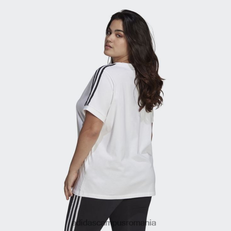 adidas campus romania Tricou adicolor classics cu 3 dungi (plus marime) alb femei alb J266N222652