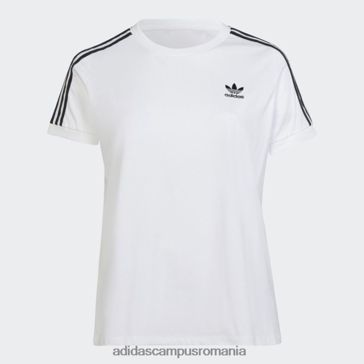 adidas campus romania Tricou adicolor classics cu 3 dungi (plus marime) alb femei alb J266N222652