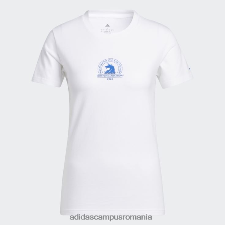 adidas campus romania Tricou alb cu hartă maratonul Boston 2023 adidas femei alb J266N222791