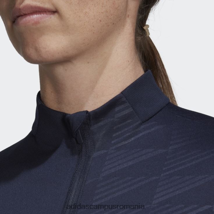adidas campus romania Tricou cu jumătate de fermoar multiplu ink terrex femei cerneală J266N222690