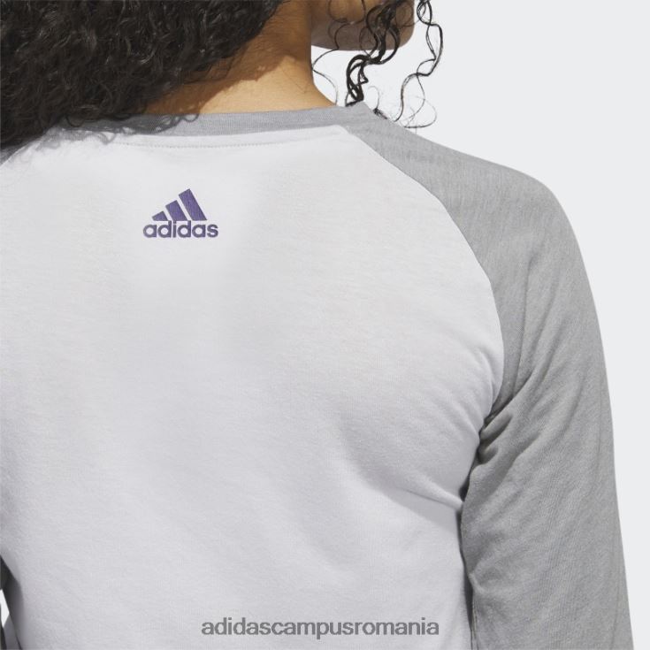 adidas campus romania Tricou de baseball cu mânecă 3/4 gri femei gri/core heather/ncaa-mss-757 J266N222873