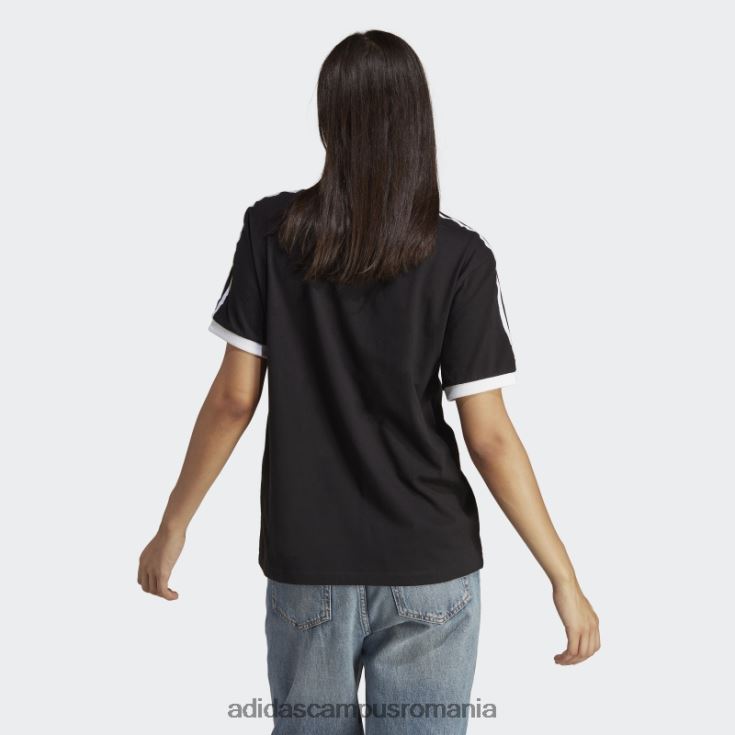 adidas campus romania Tricou negru cu 3 dungi adicolor classics adidas femei negru J266N222442
