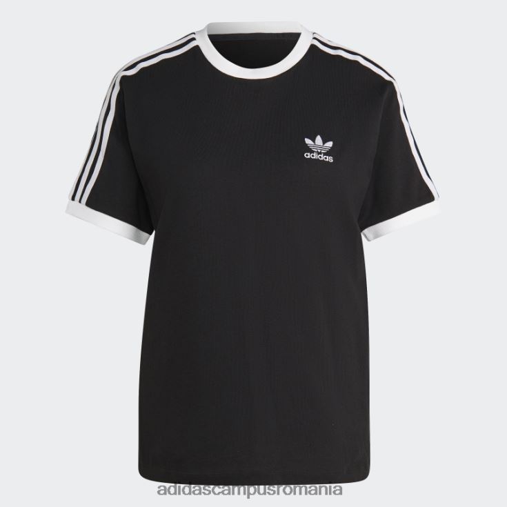 adidas campus romania Tricou negru cu 3 dungi adicolor classics adidas femei negru J266N222442