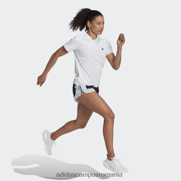 adidas campus romania alb run it running tee femei alb J266N222888