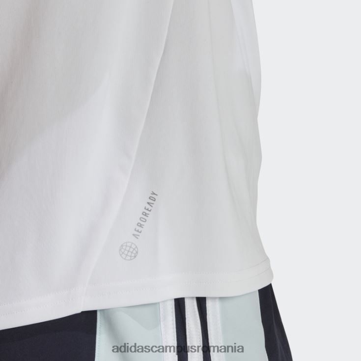 adidas campus romania alb run it running tee femei alb J266N222888
