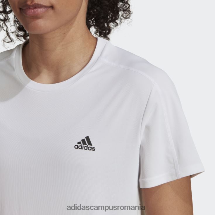 adidas campus romania alb run it running tee femei alb J266N222888