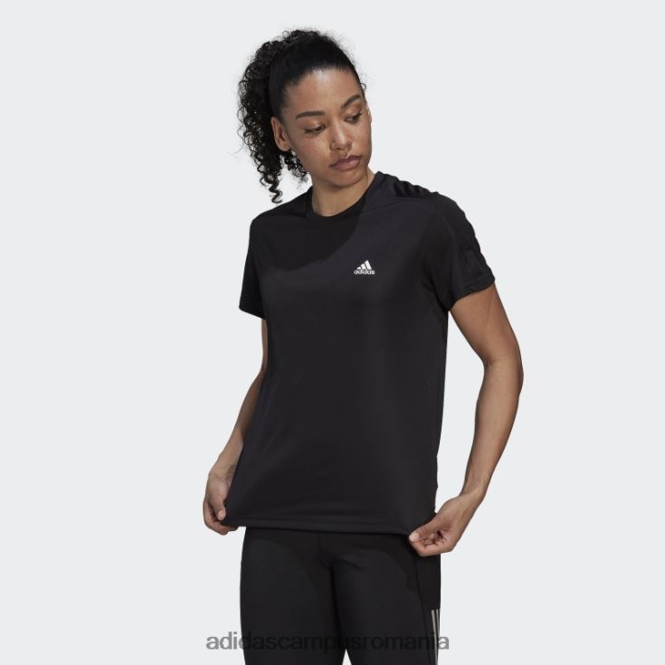 adidas campus romania black run it running tee femei negru J266N222547