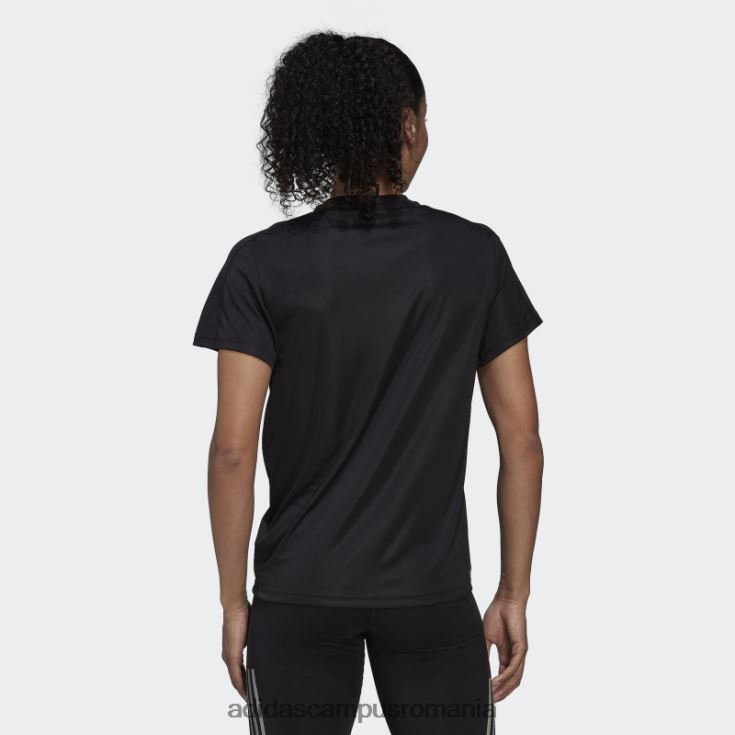 adidas campus romania black run it running tee femei negru J266N222547
