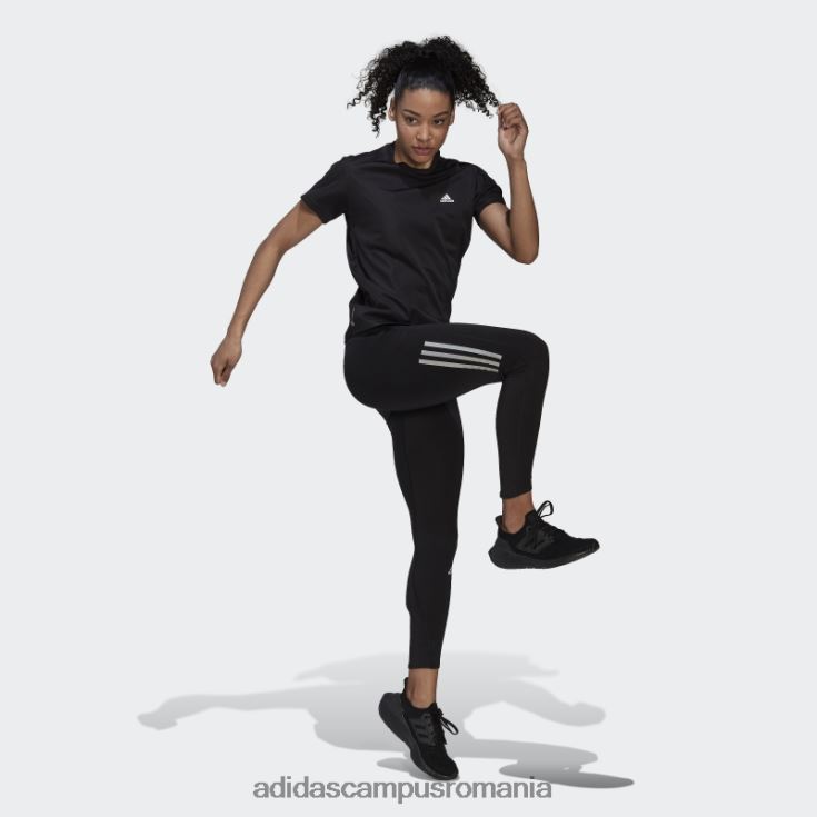 adidas campus romania black run it running tee femei negru J266N222547