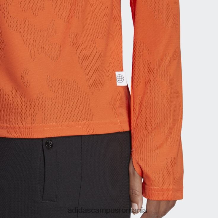 adidas campus romania făcut pentru a fi refăcut alergare tricou cu mânecă lungă portocalie adidas femei portocale J266N222602