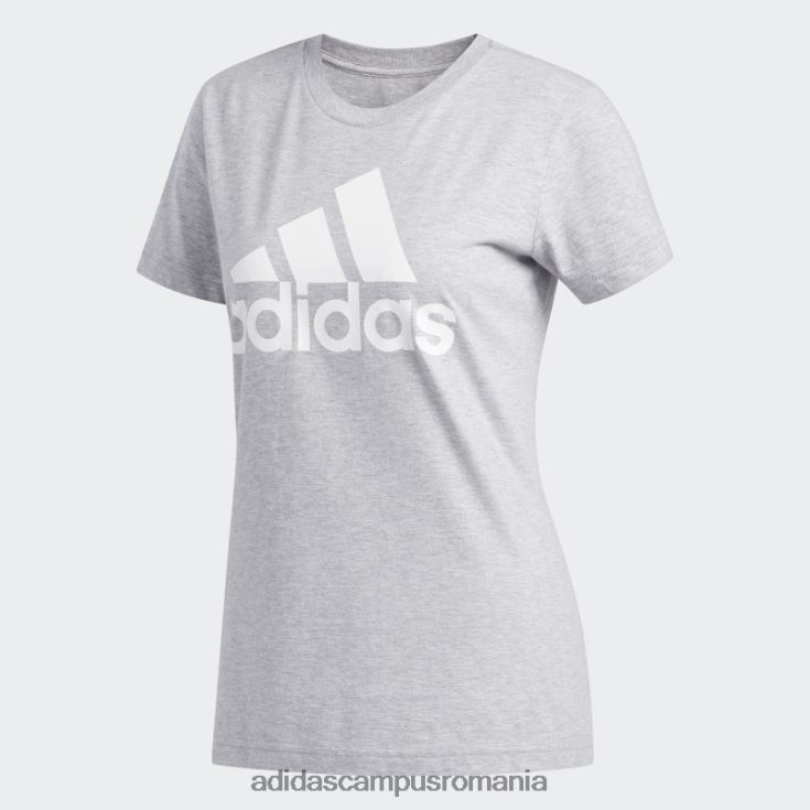 adidas campus romania insigna de tricou sport gri mediu adidas femei gri mediu/alb J266N222842