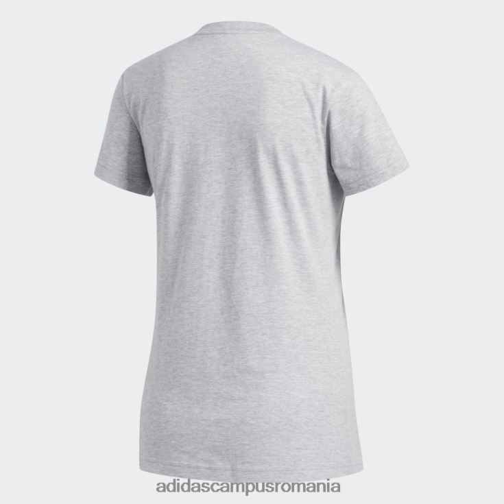 adidas campus romania insigna de tricou sport gri mediu adidas femei gri mediu/alb J266N222842