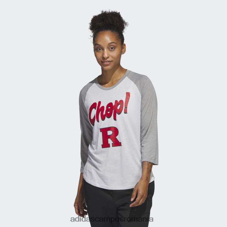 adidas campus romania ncaa-rut-7a4-1 Tricou de baseball cu mânecă 3/4 femei gri/hether/ncaa-rut-7a4-1 J266N222902