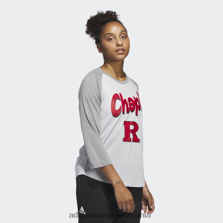 adidas campus romania ncaa-rut-7a4-1 Tricou de baseball cu mânecă 3/4 femei gri/hether/ncaa-rut-7a4-1 J266N222902